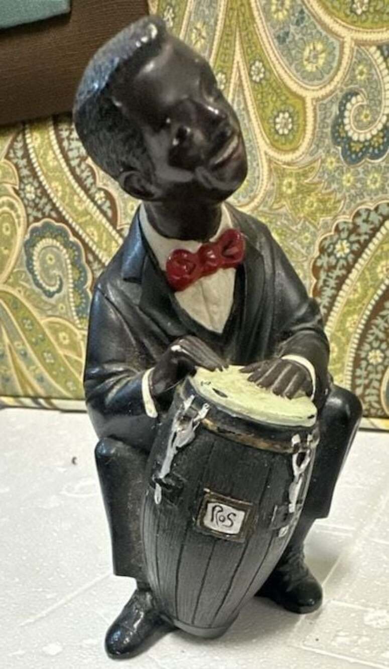 Parastone 1994 All That Jazz Jazz Band Figurine, African American Drummer